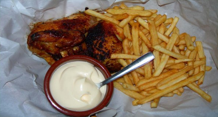pollo con patatas restaurante pago pago